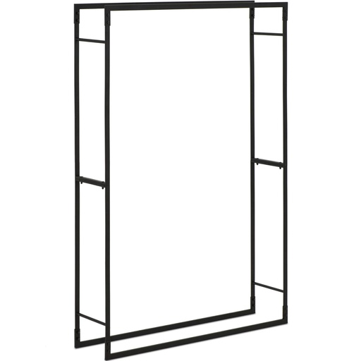 Stačiakampio formos metalinis malkų stovas LOFT iki 45 kg 100 x 25 x 150 cm