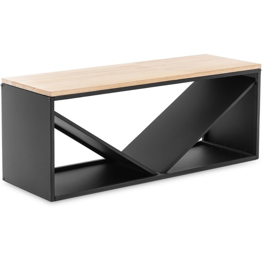 Firewood stand with bench seat 104 x 35 x 41 cm