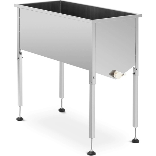 Feed tub table for de-sticking stainless steel frames 104 x 50 x 100 cm