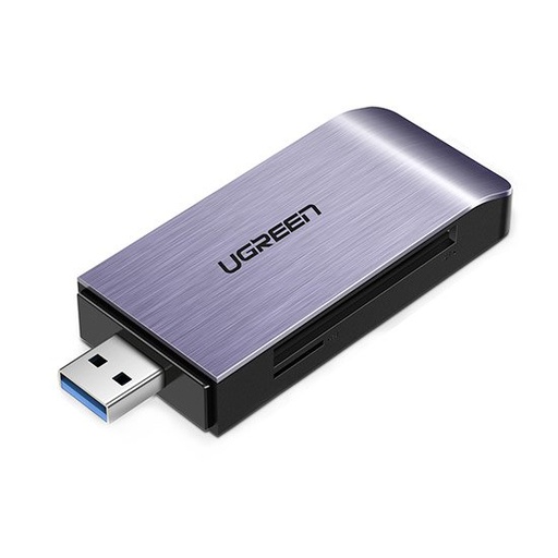 Atminties kortelių skaitytuvas SD / micro SD / CF / MS kištukas USB 3.0 - pilkas