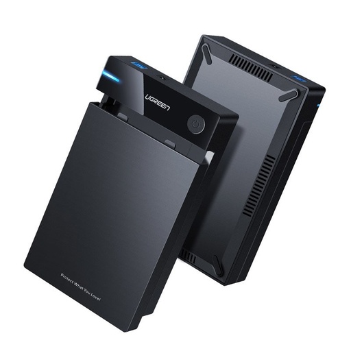 SATA 3,5'' USB 3.0 cieto disku korpuss - melns