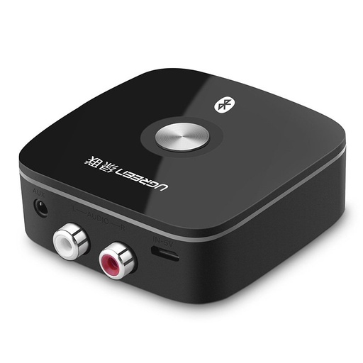 "Bluetooth" 5.1 aptX 2RCA į 3,5 mm mini jack garso adapterio imtuvas - juodas