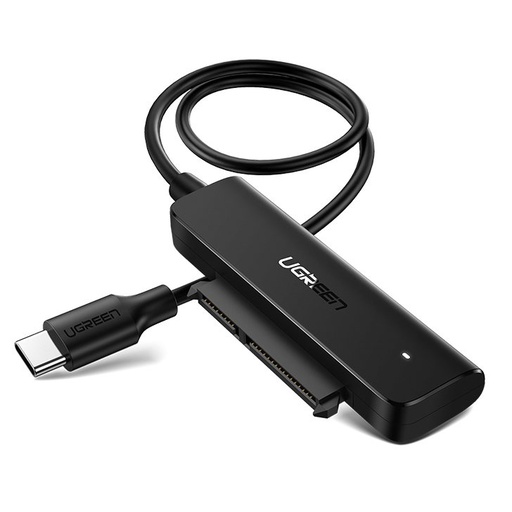 HDD SSD 2.5'' SATA III 3.0 to USB-C adapter - black