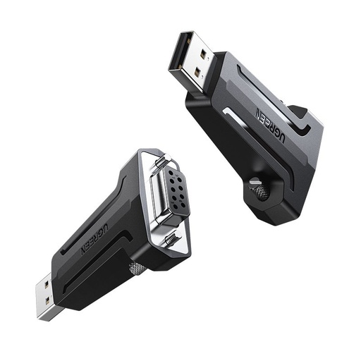 DB9 RS-232 į USB keitiklio adapteris - juodas