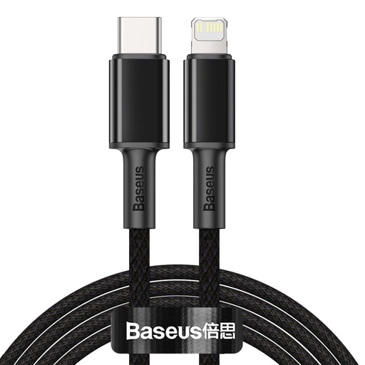 Cable cable for iPhone USB-C - Lightning fast charging 20W 2m - black