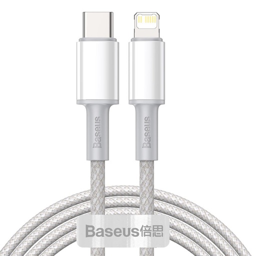 Cable cable for iPhone USB-C - Lightning fast charging 20W 2m - white