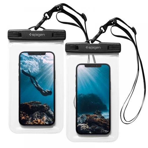 Waterproof up to 25m protective case for phone up to 8'' - KIT of 2pcs