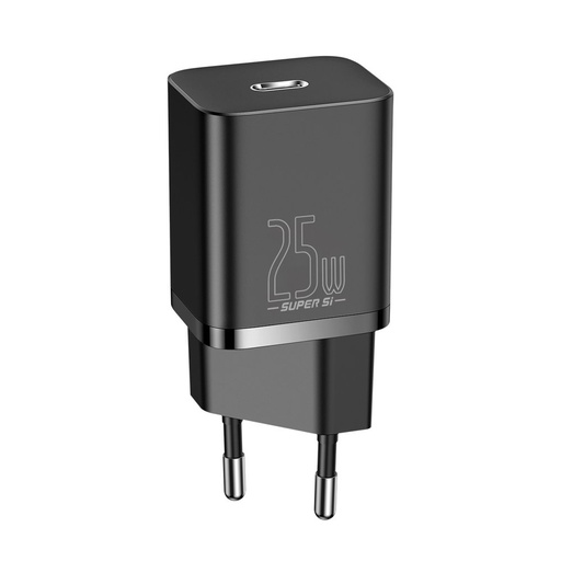 Ātrā USB-C 25W Power Delivery Quick Charge - melns