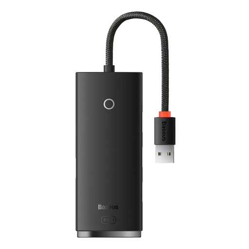 Splitter HUB Lite sērijas 4-Port USB-A uz 4x USB-A 3.0 kabelis 25cm - melns