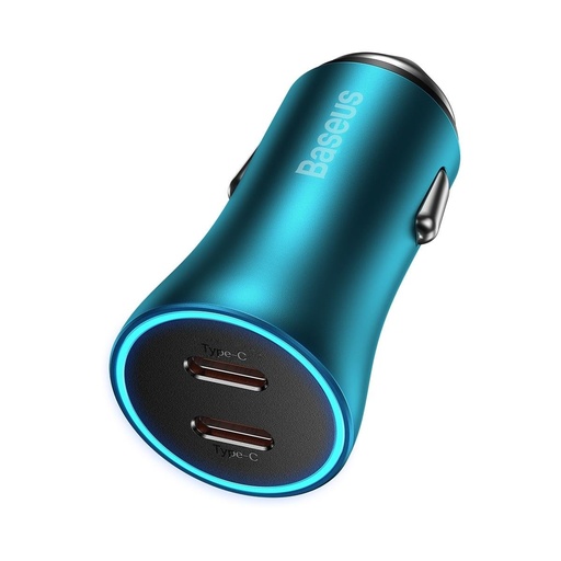 Golden Contactor Pro 2x USB-C 40W auto lādētājs - zils