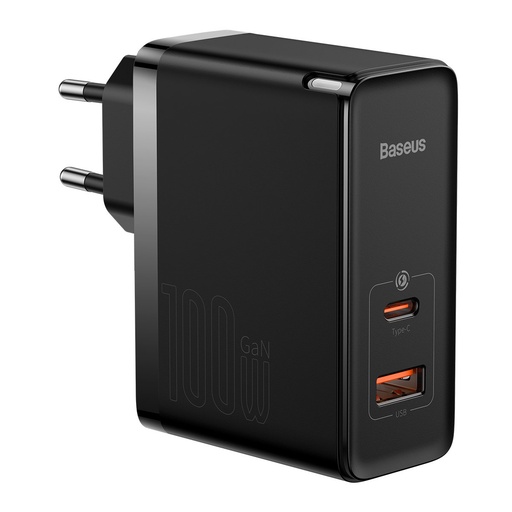 GaN5 Pro USB-C / USB 100W ātrais universālais tīkla lādētājs - melns