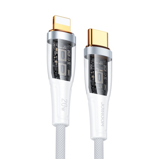 Kabelis ar viedo slēdzi USB-C - iPhone Lightning 1,2 m - balts