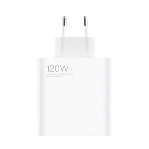 Ātrs USB-A uz USB-C ceļojumu lādētājs 120 W - balts