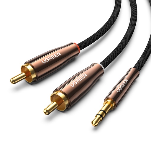 Vara audio kabelis 3,5 mm mini jack - 2x RCA 2 m