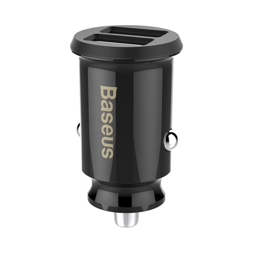 Mini phone charger 2x USB Grain Car Charger black