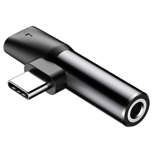 Audio Converter L41 adapter adapter from USB-C connector to USB-C port + Jack 3.5mm black