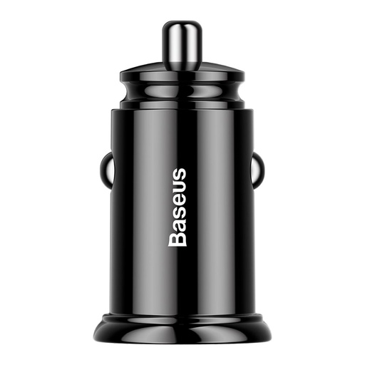 Išmanusis automobilinis įkroviklis Circular 2x USB QC3.0 Quick Charge 3.0 SCP AFC 30W juodas