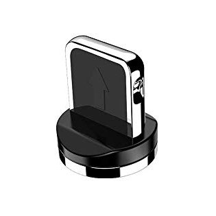 Magnetinis kabelio galinis kištukas Iphone Lightning sidabrinis
