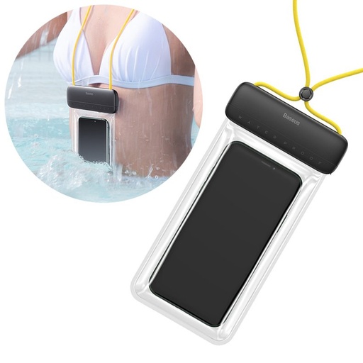 Universal waterproof phone case max 7.2'' for pool over water yellow