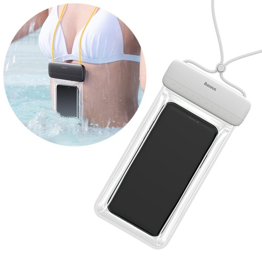 Universal waterproof phone case max 7.2'' for pool over water white