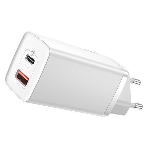 "GaN2 Pro" USB greitasis įkroviklis USB-C QC PD 65W, baltas