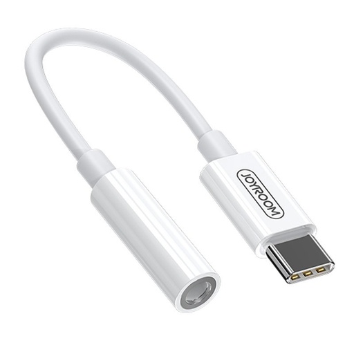 Adapteris ausinėms 3,5 mm mini lizdo moteriškas - USB-C vyriškas baltas