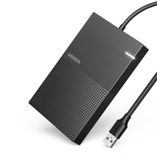 2,5'' cietā diska SSD korpuss ar USB 1,5 Gbps kabeli melns