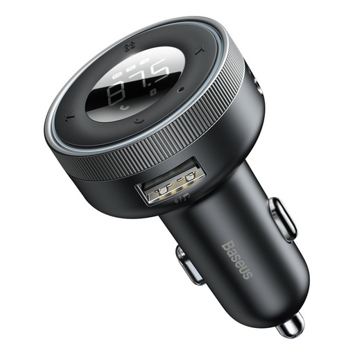 FM raidītājs MP3 atskaņotājs auto lādētājs LED 2x USB Bluetooth melns