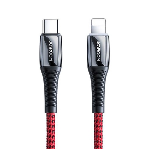 Kabelis iPhone USB-C - Lightning Power Delivery 20W 2.4A 1.2m sarkans
