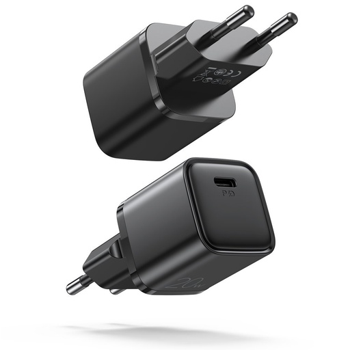 USB-C 20W Power Delivery Quick Charge 3.0 AFC lādētājs melns