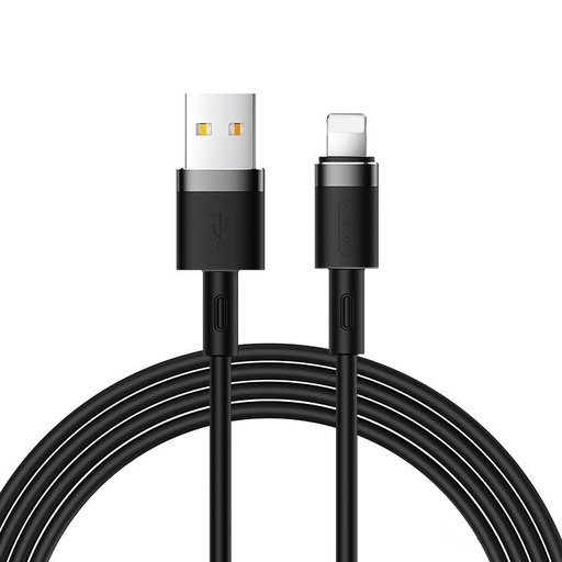Kabelis iPhone USB - Lightning 2.4A 1.2m melns