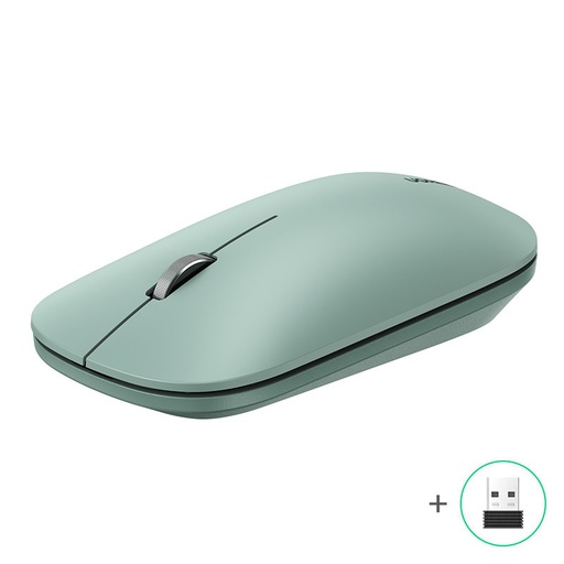 Patogi belaidė USB kompiuterio pelė žalia