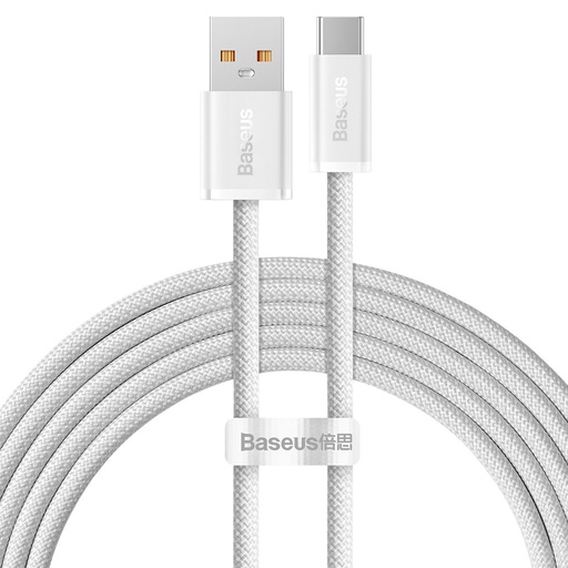 "Dynamic" serijos kabelis USB - USB-C 100W 2 m, baltas