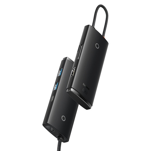 Daugiafunkcinis "HUB Lite" serijos USB-C 2x USB PD HDMI SD/TF juodas