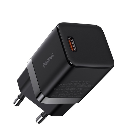 GaN3 quick charger for phone tablet 30W black