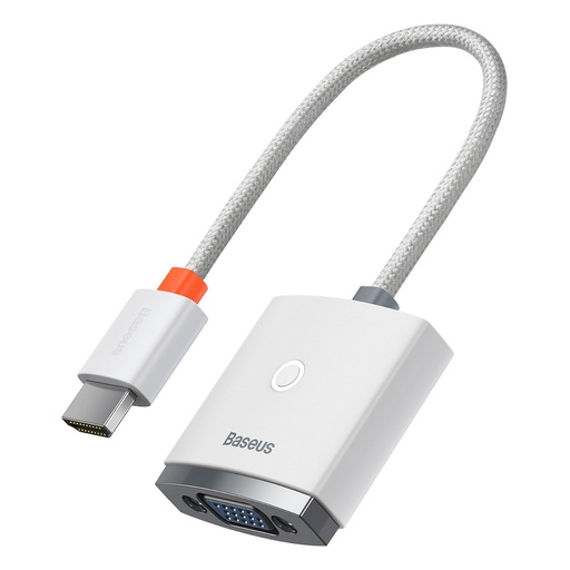 Adapteris HDMI-VGA + minijack 3,5 mm maitinimo šaltinis microUSB Lite serijos baltas