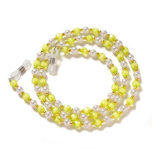 Chain pendant for glasses beads green