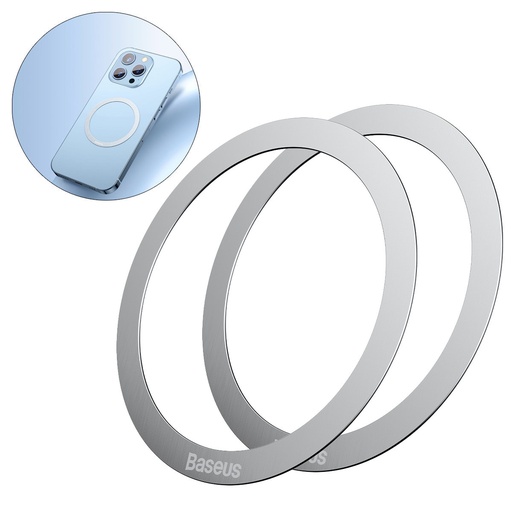 Halo Series magnetic phone ring KIT 2pcs silver