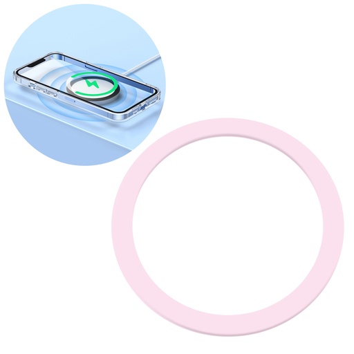 Metal magnetic ring for smartphone phone pink