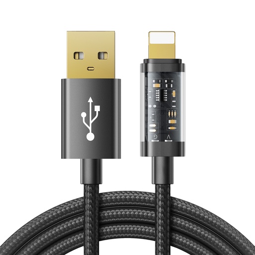"iPhone" USB - "Lightning PD" 20 W greitojo įkrovimo kabelis 1,2 m juodas