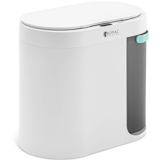 Touchless automatic waste garbage can with two 5 l 10 l containers