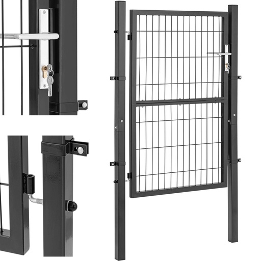 Garden entrance gate in steel 106 x 191 cm