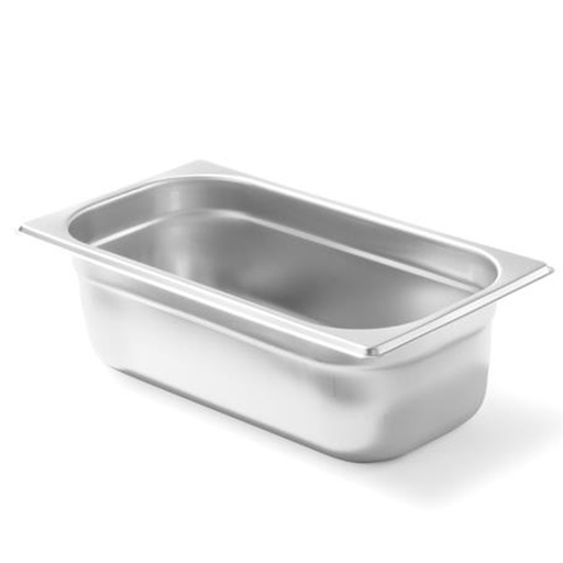 GN 1/3 H 100 mm stainless steel container - Hendi 800430
