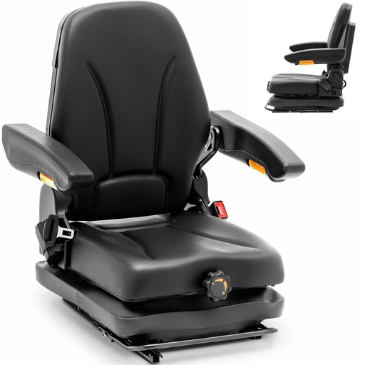 Seat adjustable seat with armrests and tractor belt seat 42x47cm