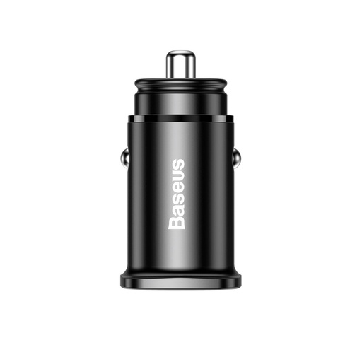Vieds auto lādētājs ar 2 USB pieslēgvietām un USB-C QC PD melns