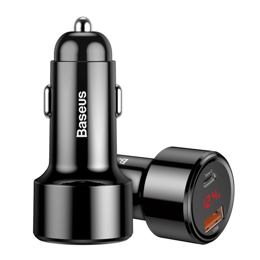 "Magic Series" PPS QC 4.0+ QC3.0 automobilinis įkroviklis 45W 6A, juodas