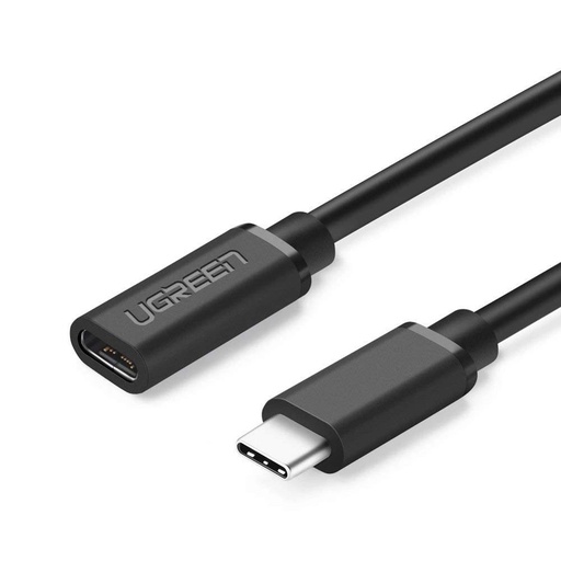 USB-C 3.1 kabelio ilgintuvas 0,5 m, juodas
