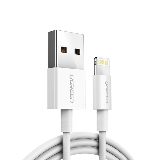 Kabelis iPhone USB - Lightning MFI 2m 2.4A balts