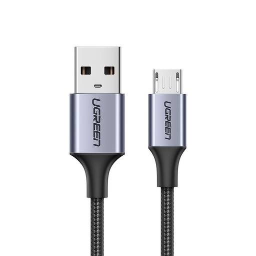 Kabelis USB - micro USB 1 m pilkos spalvos