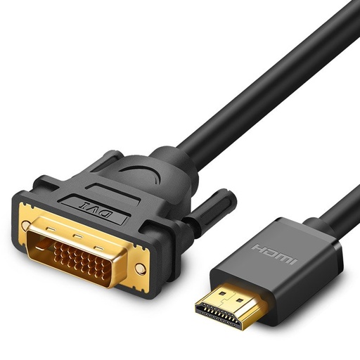 Adaptera kabelis HDMI - DVI 4K 60Hz 30AWG 1m melns